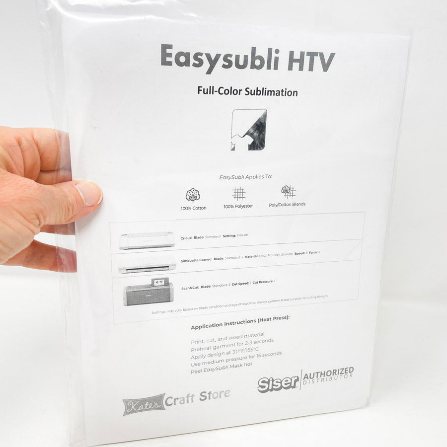 Siser EasySubli HTV Heat Vinyl Transfer Sheets
