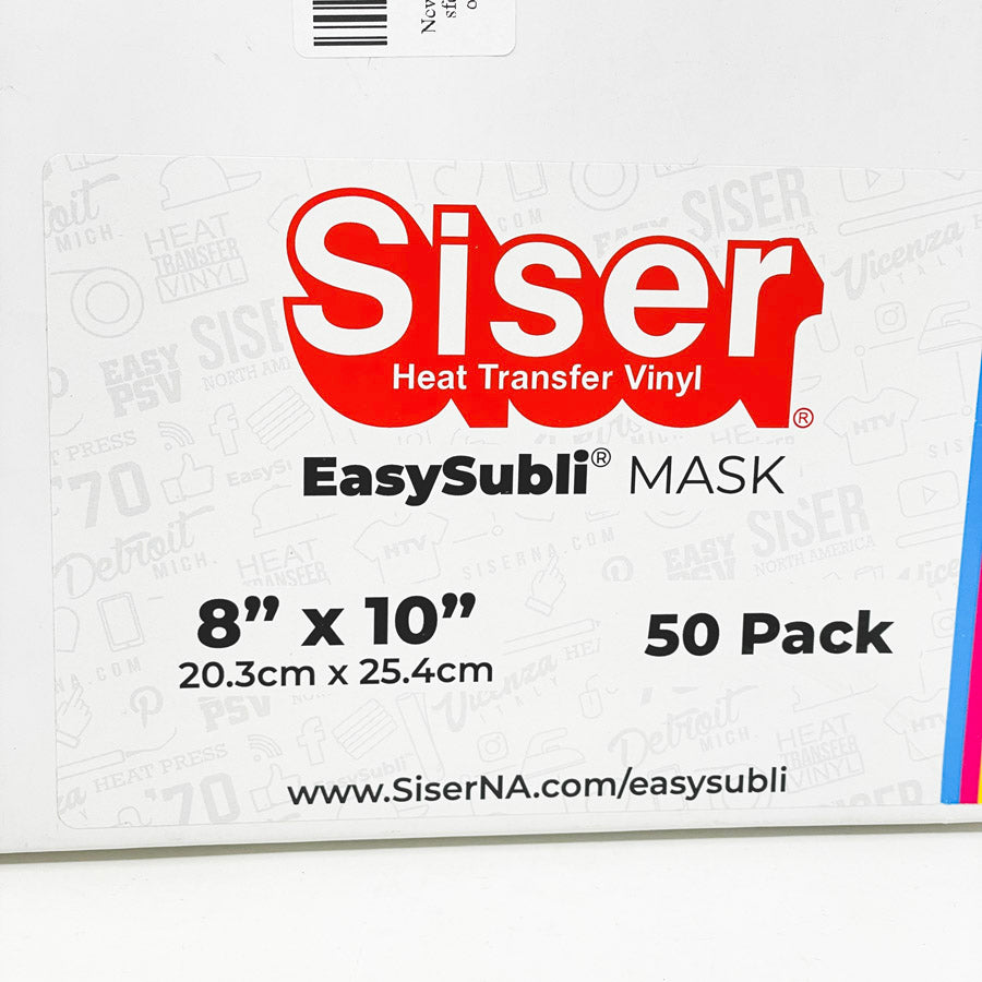 Siser EasySubli Mask 8"x10" 50 Pack Sheets