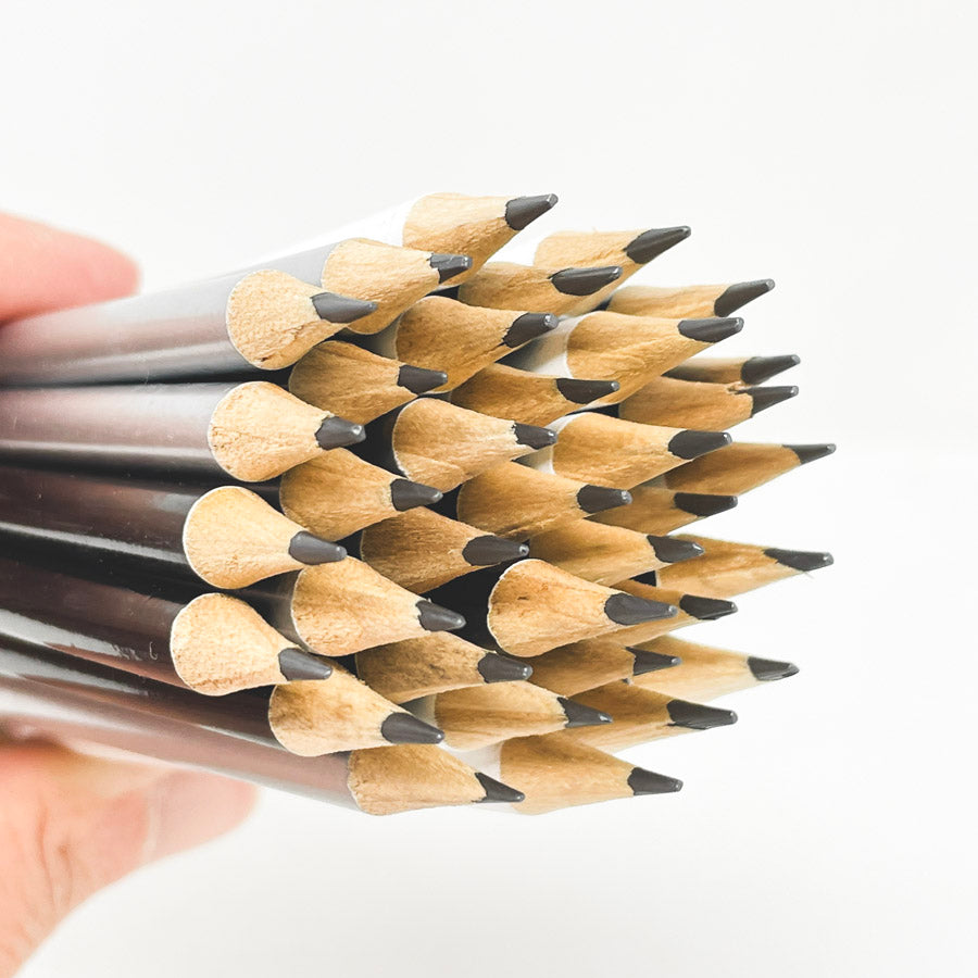 Black, White & Silver Wood Pencil Bundle
