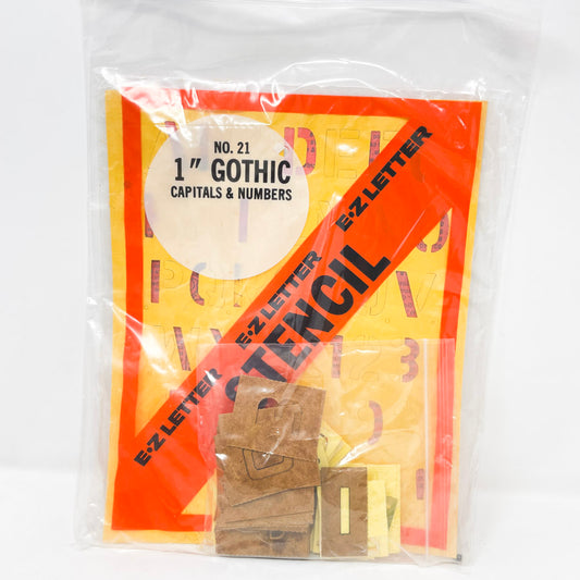 E-Z Industries No. 21 Gothic Letters & Number Stencils