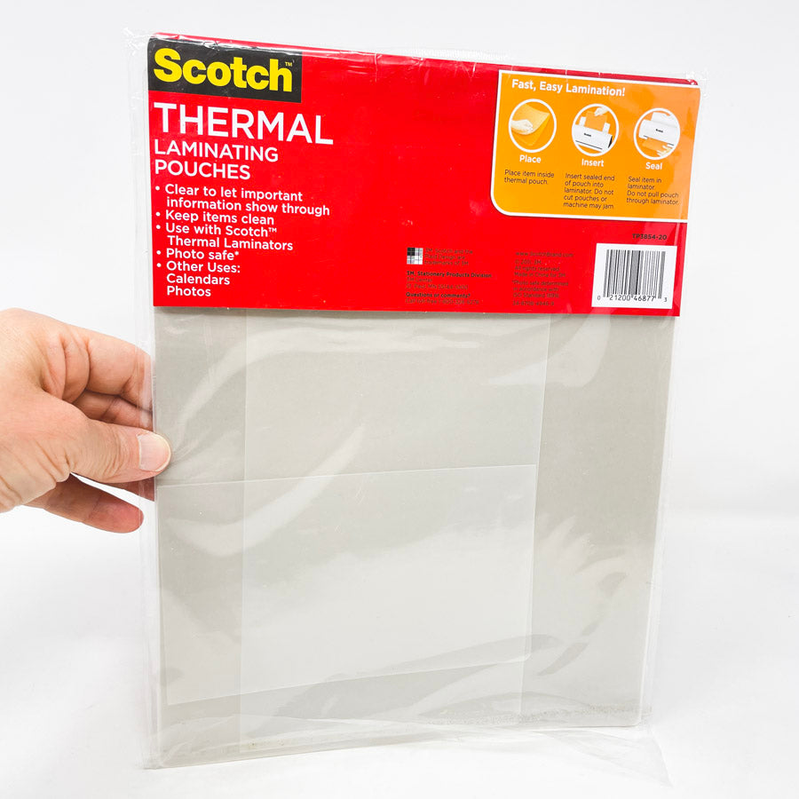 Scotch Thermal Laminating Pouches - 8.5"x11"