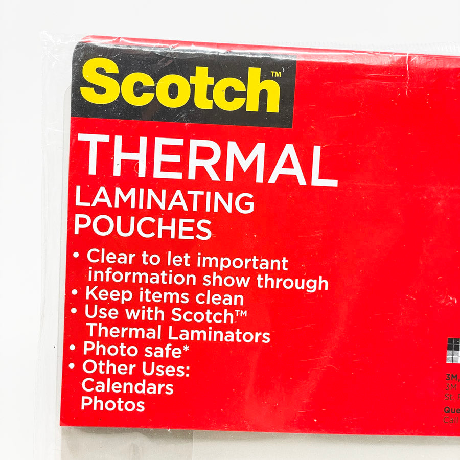 Scotch Thermal Laminating Pouches - 8.5"x11"