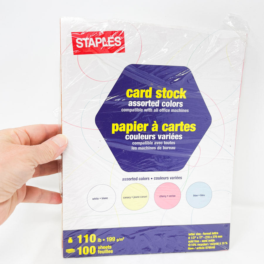 Staples 110# Cardstock - Partial/Mixed Pack
