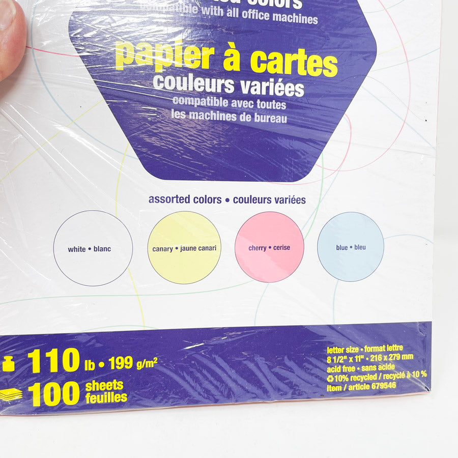 Staples 110# Cardstock - Partial/Mixed Pack