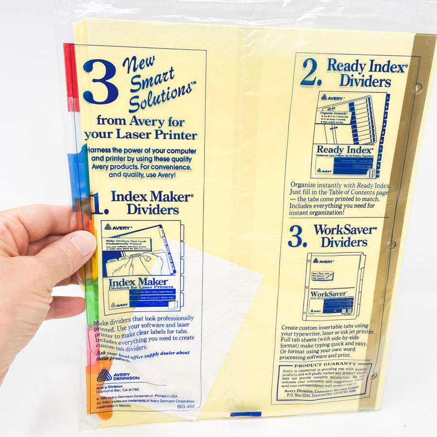 Avery Insertable Dividers for 3 Ring Binders