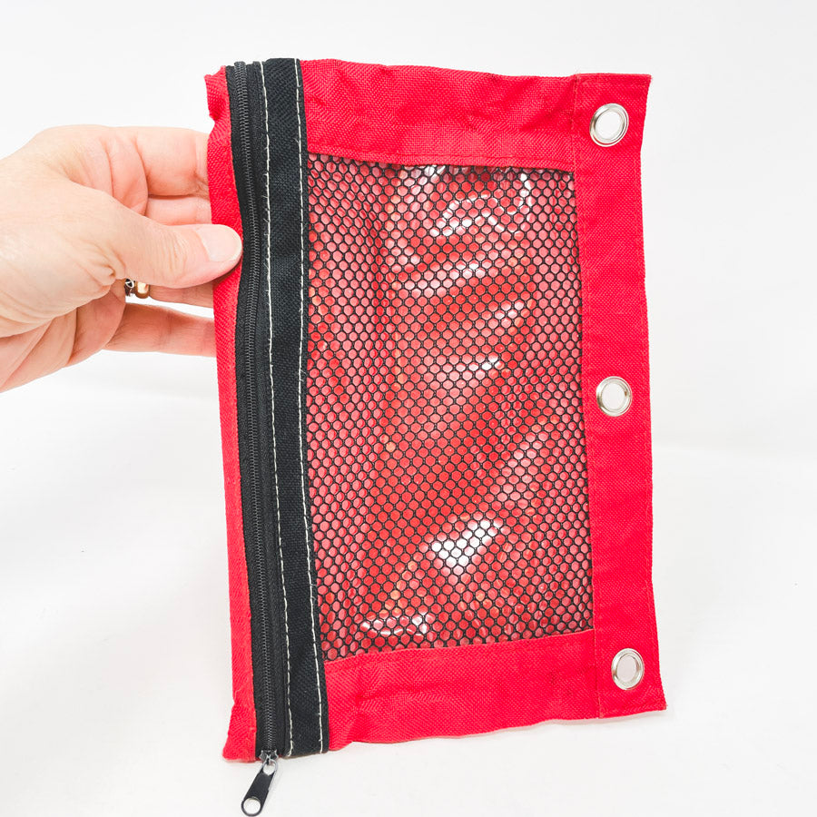 Red Binder Pencil Pouch