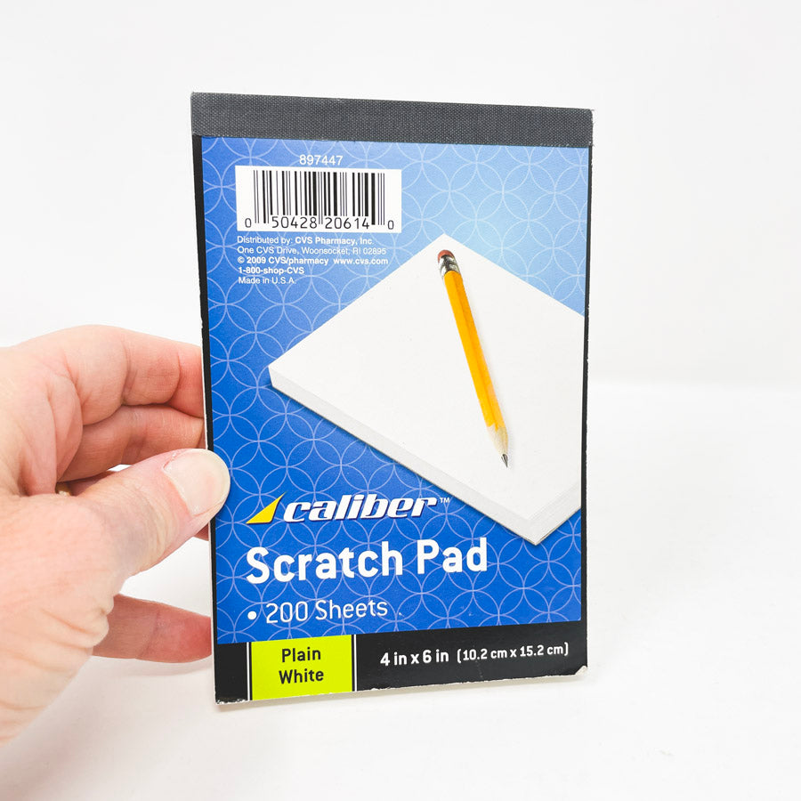 4"x6" Scratch Pad 200 Sheets by Caliber
