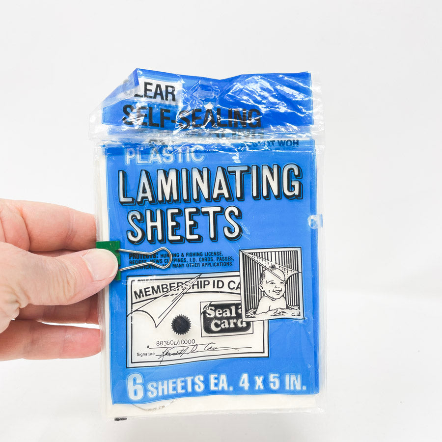 4"x5" Clear Self-Sealing Laminating Sheets