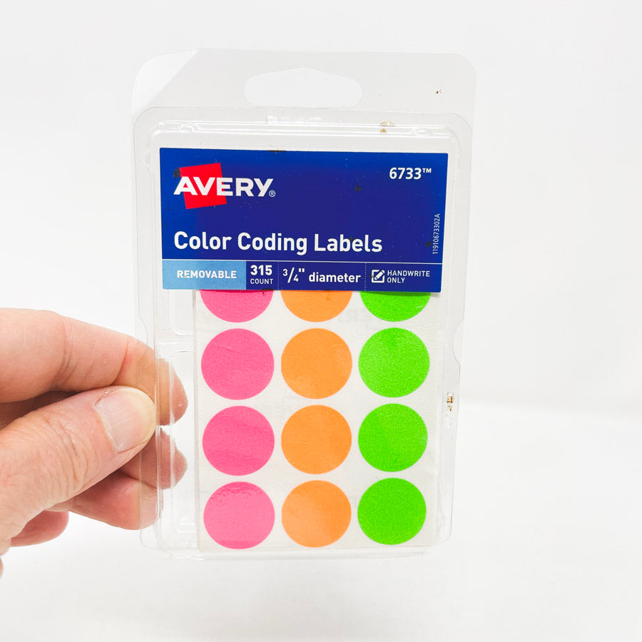 Avery Color Coding Removable Labels