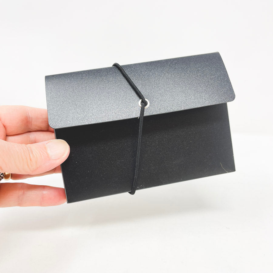 Black Index Card Case with Cards