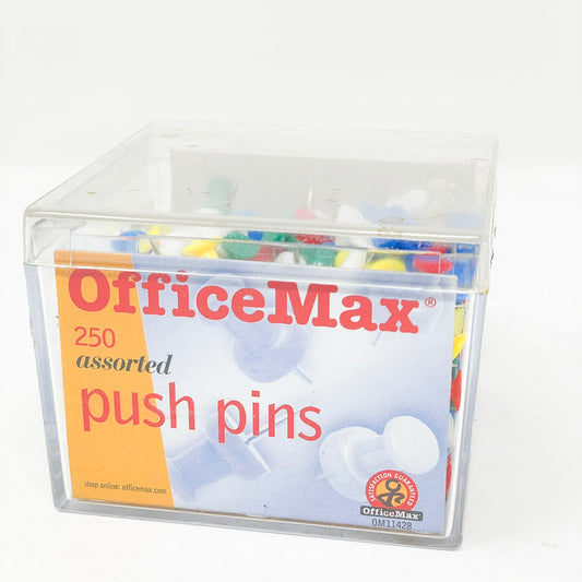 Office Max Multicolor Push Pins