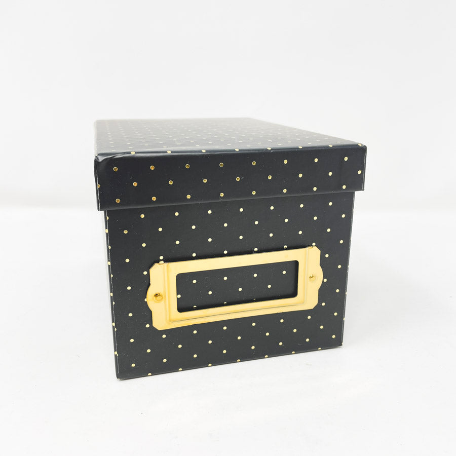 Polka Dot Storage Box Approx 4 x 6 x 4