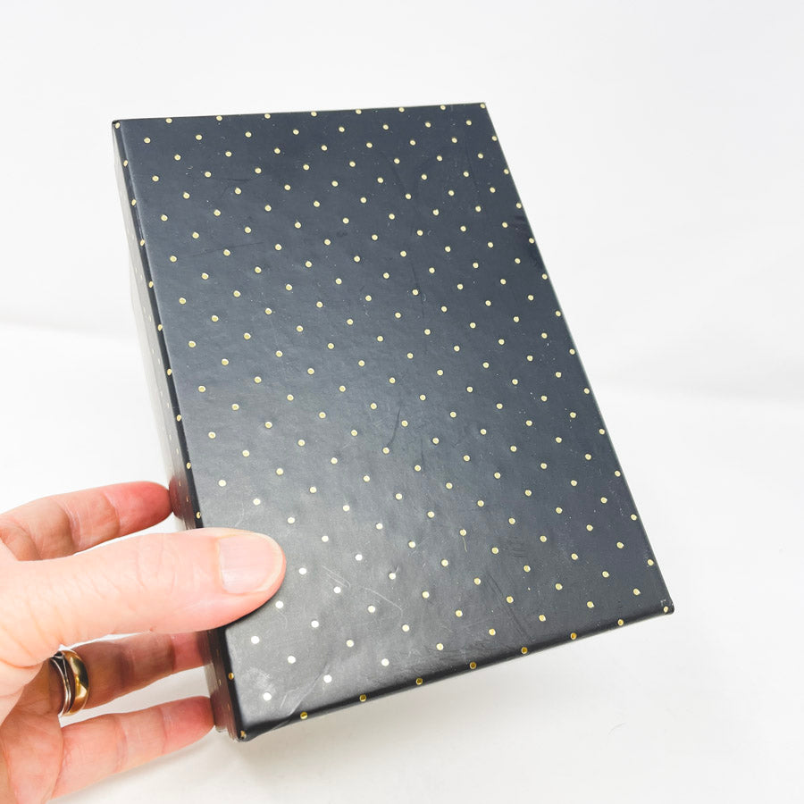 Polka Dot Storage Box Approx 4 x 6 x 4