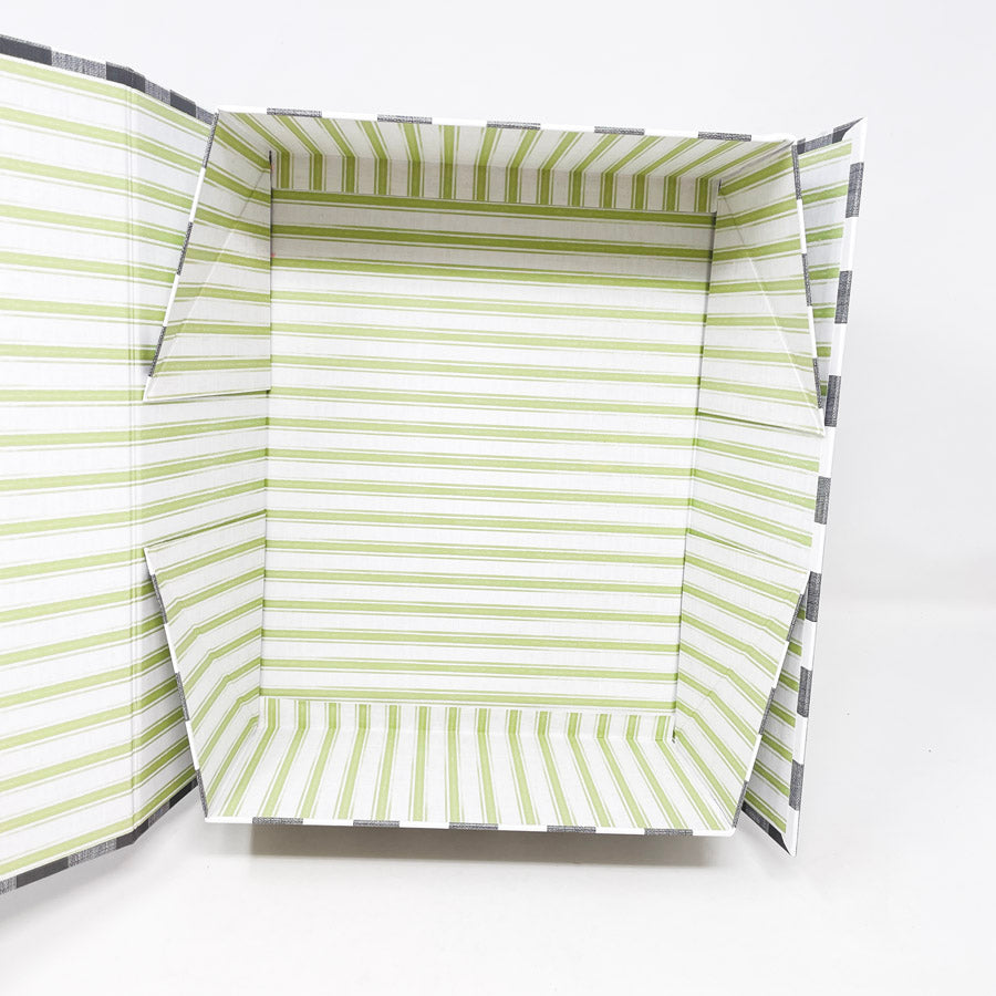 Black Gingham Box with Magnetic Closure