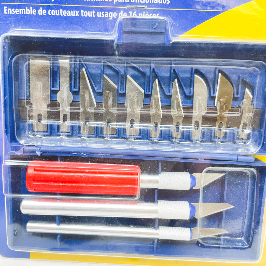 Shopworks 16 Pc Hobby Knife Kit