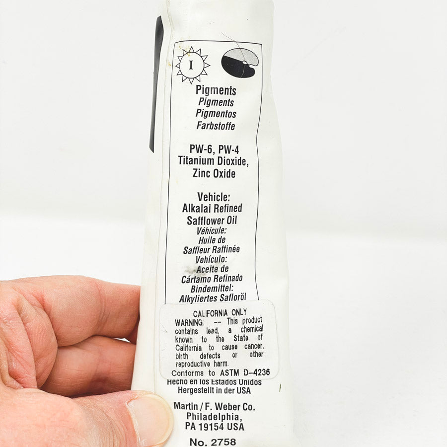 Weber Permalba Artist's Oil Color White 150ml