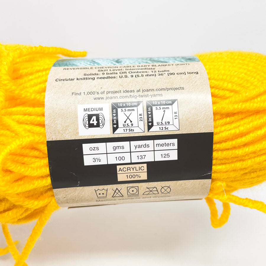 Big Twist Yarn - Premium Tumeric
