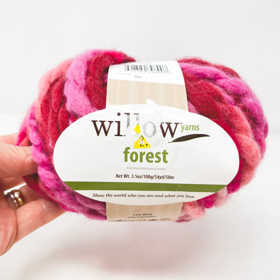 Willow Yarns Forest Wool Blend Yarn - Fushcia