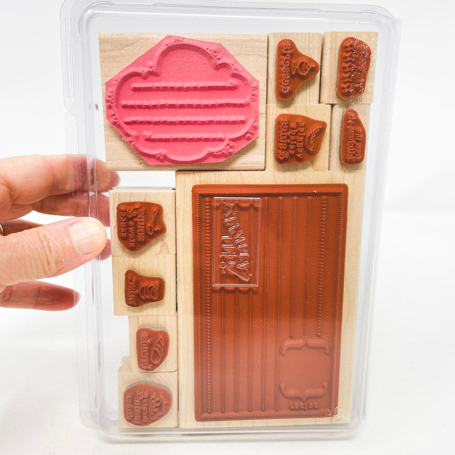 Stampin' Up From The Kitchen Of Rubber Stamp Set