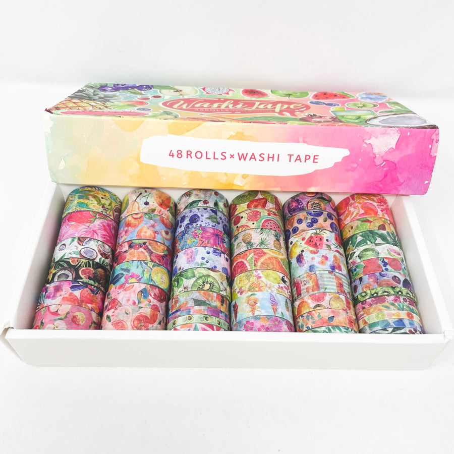 Fruit Moments Washi Tape Set - 48 Rolls