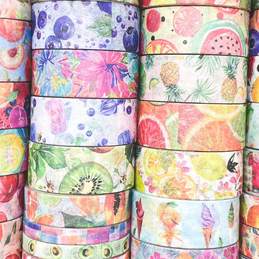 Fruit Moments Washi Tape Set - 48 Rolls