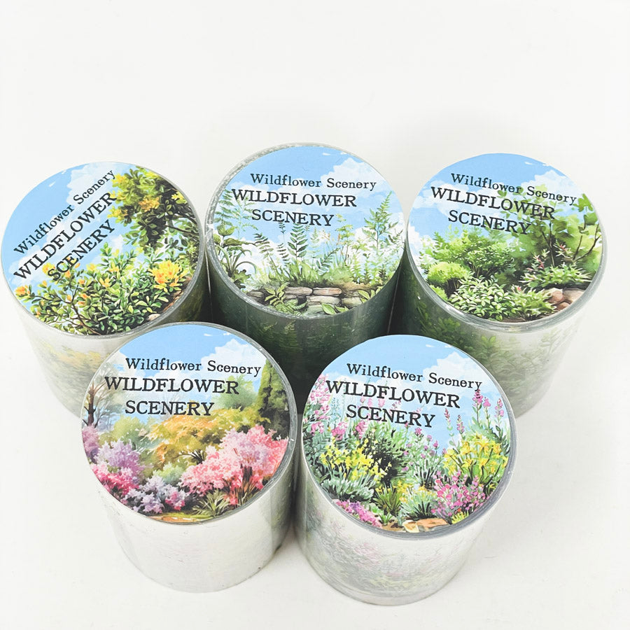 Wildflower Scenery Transparent Washi Tape (1)