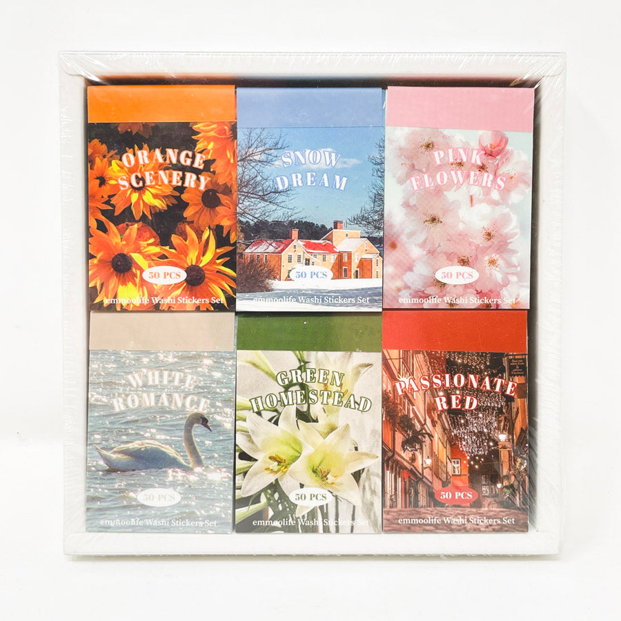 12 Sets of Washi Sticker Sheets