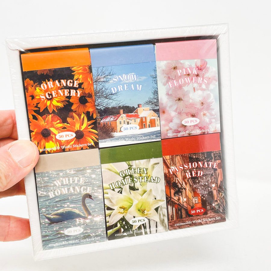12 Sets of Washi Sticker Sheets