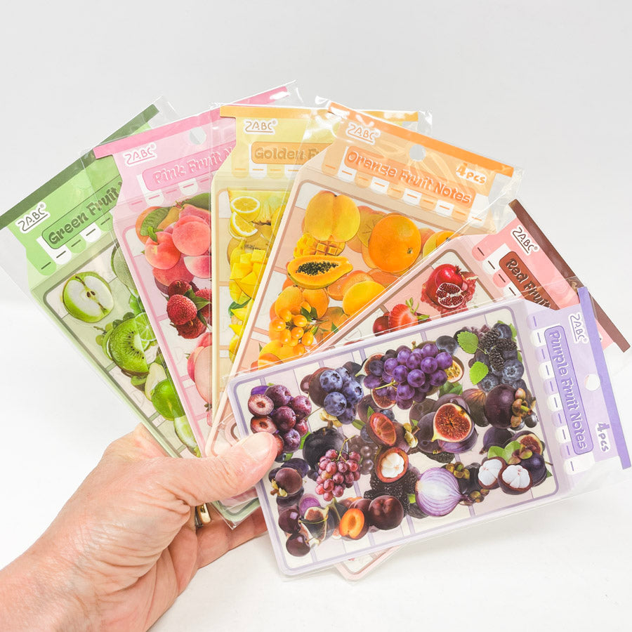 Fruit Notes Transparent Washi Sticker Sets (1)