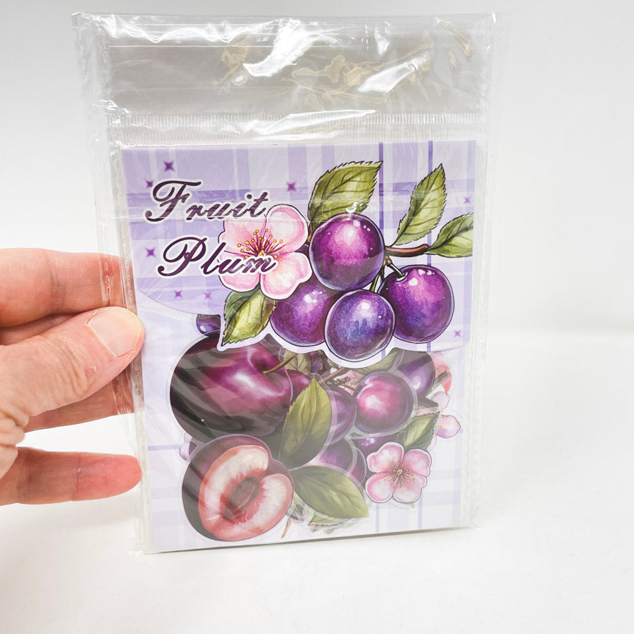 Transparent Die Cut Fruit Sticker Bundle (6)