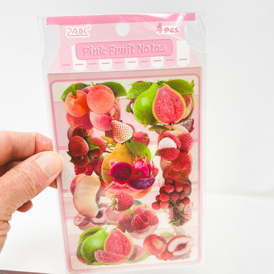 Fruit Notes Transparent Washi Sticker Sets (1)
