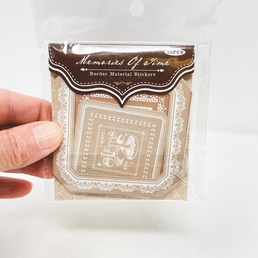 Memories of Time Border Material Sticker Pack