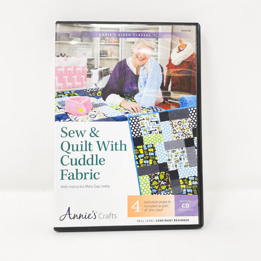 Sew & Quilt with Cuddle Fabric with Instructor Mary Gay Leahy DVD Video Class with CD Pattern