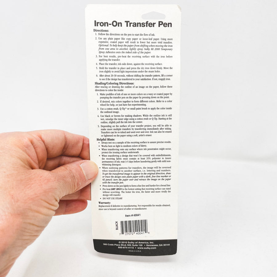 Sulky Permanent Iron-On Transfer Pen