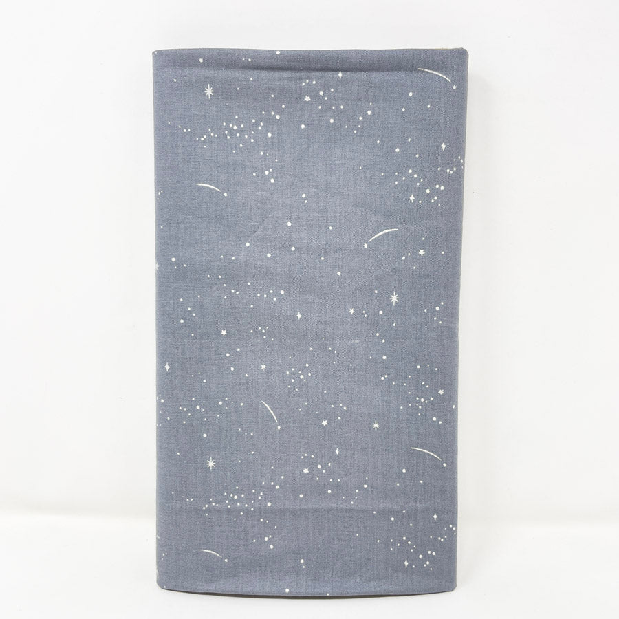 Appx 1 yd - Grey Shooting Stars Cotton Fabric