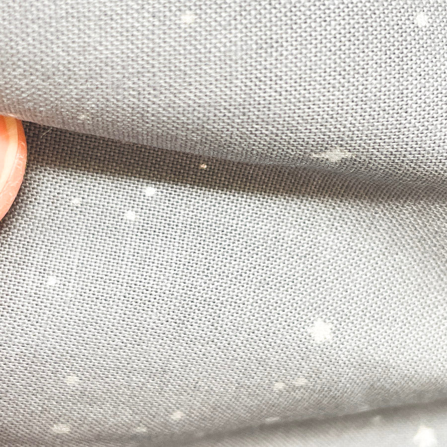 Appx 1 yd - Grey Shooting Stars Cotton Fabric