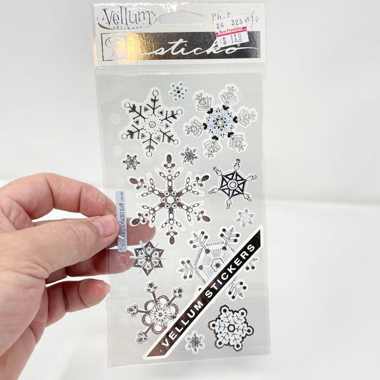 Sticko Vellum Snowflake Stickers