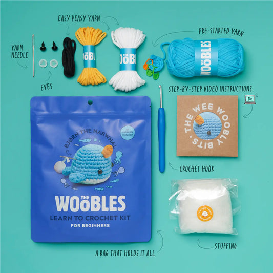 NEW // Woobles Bacon the Pig Beginner Crochet Kit – Hello Art Hatchery