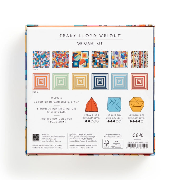 NEW // Frank Lloyd Wright Origami Kit