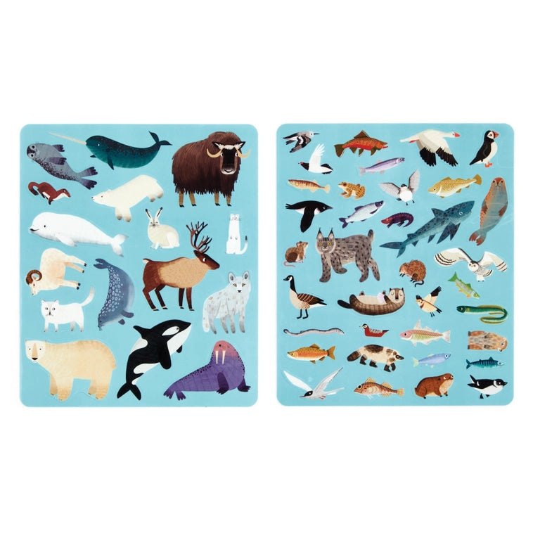 NEW // Arctic Life Sticker Play Reusable Activity Set by Mudpuppy