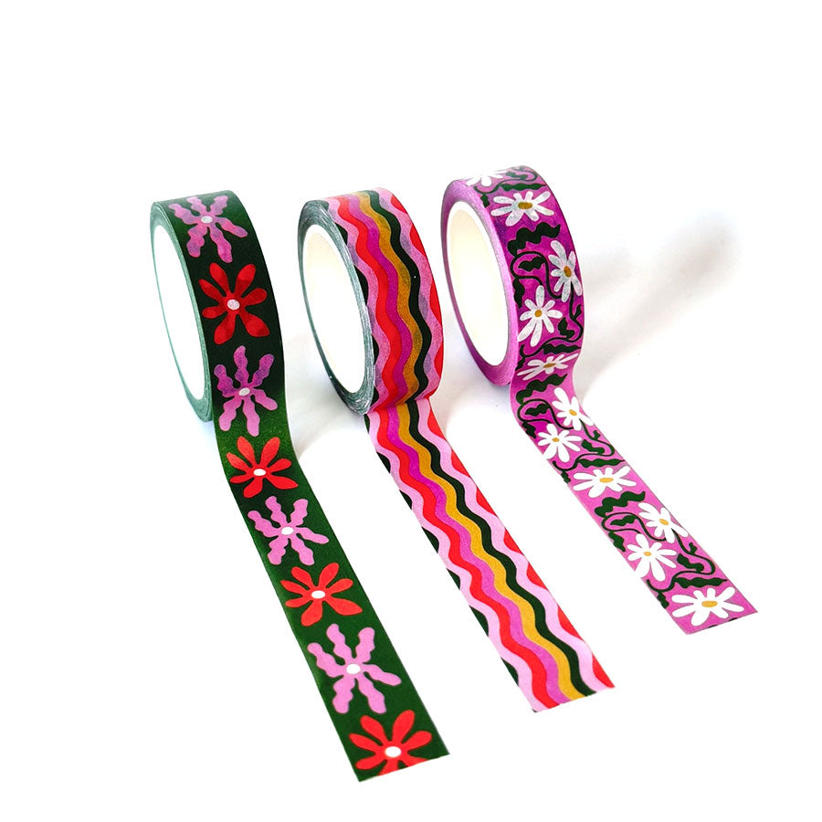 NEW // Wavy Daisy Washi Tape – Idlewild Co.