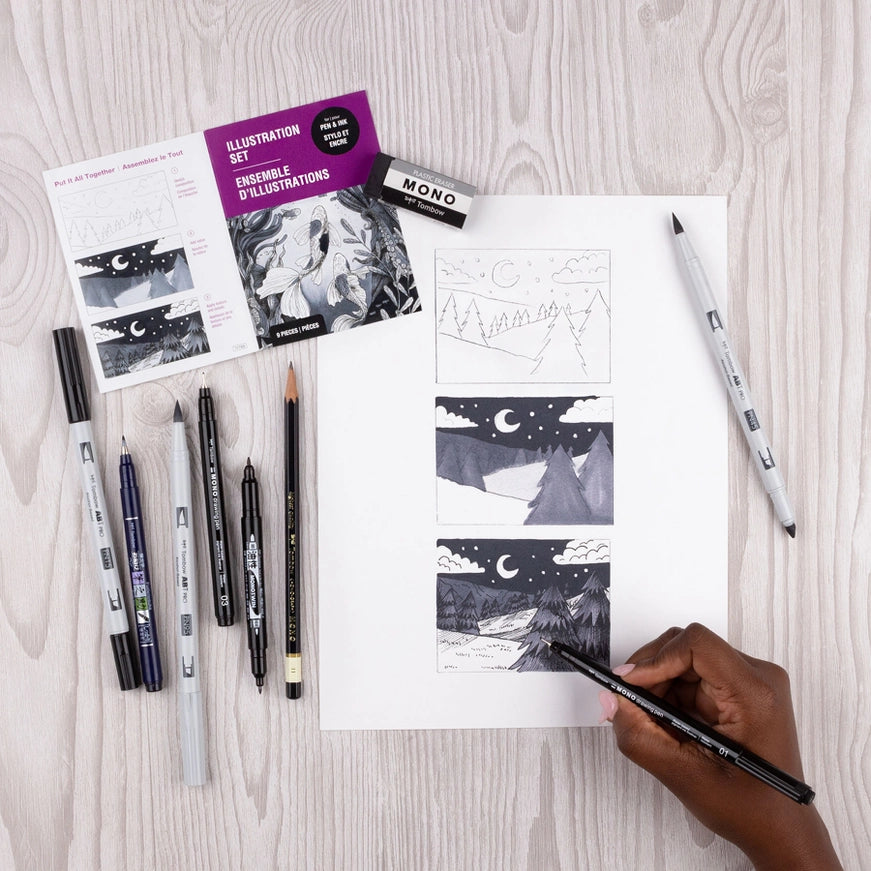 NEW // Tombow Illustration Set