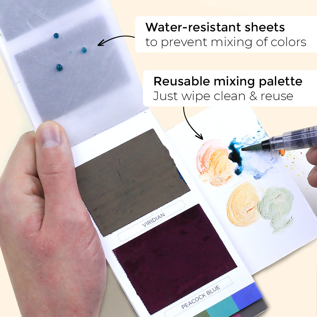 NEW // Viviva Spring Colorsheets - 16 Handmade Watercolors