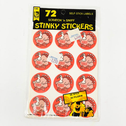 1980s Trend Scratch & Sniff Stinky Stickers - Spice and Pilgrim- Unopened Pack