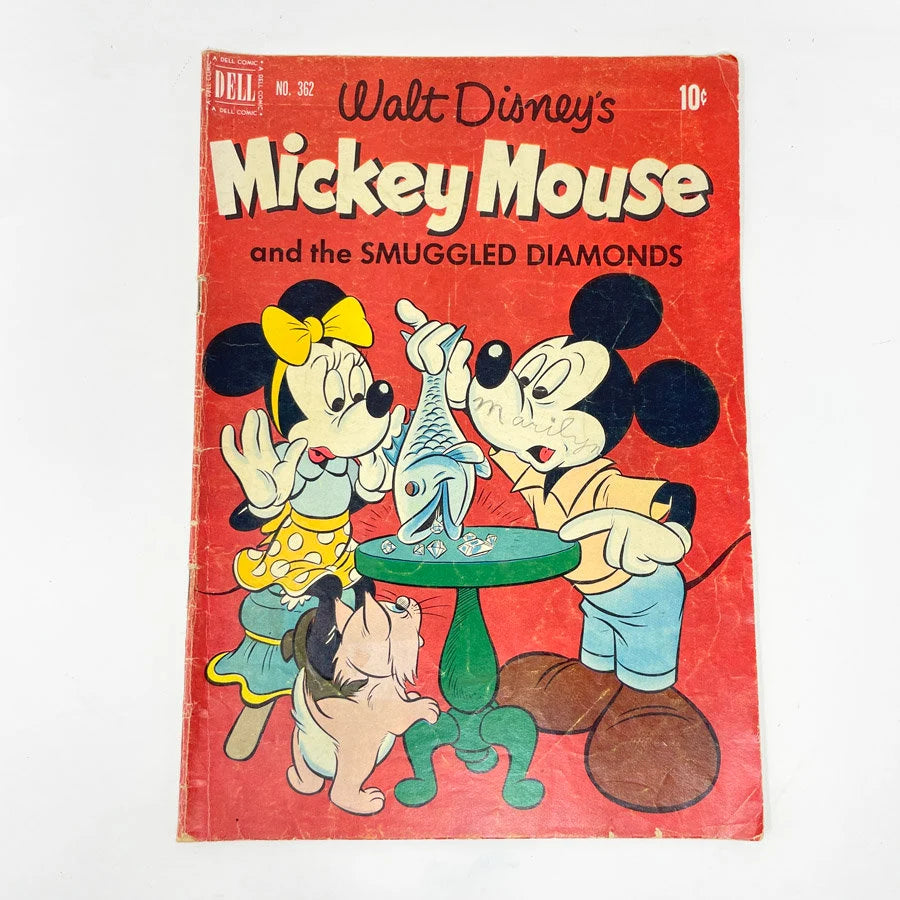 Walt Disney's Mickey Mouse and the Smuggled Diamond Comic Book #362 - Dell Comics - 1952