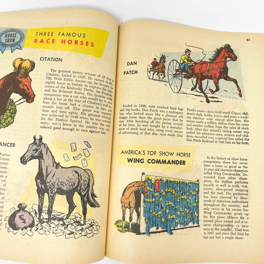 A Treasury of Horses Comic Book #1 - Dell Comics - 1955