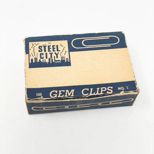 Vintage Box of Steel City Gem Clips