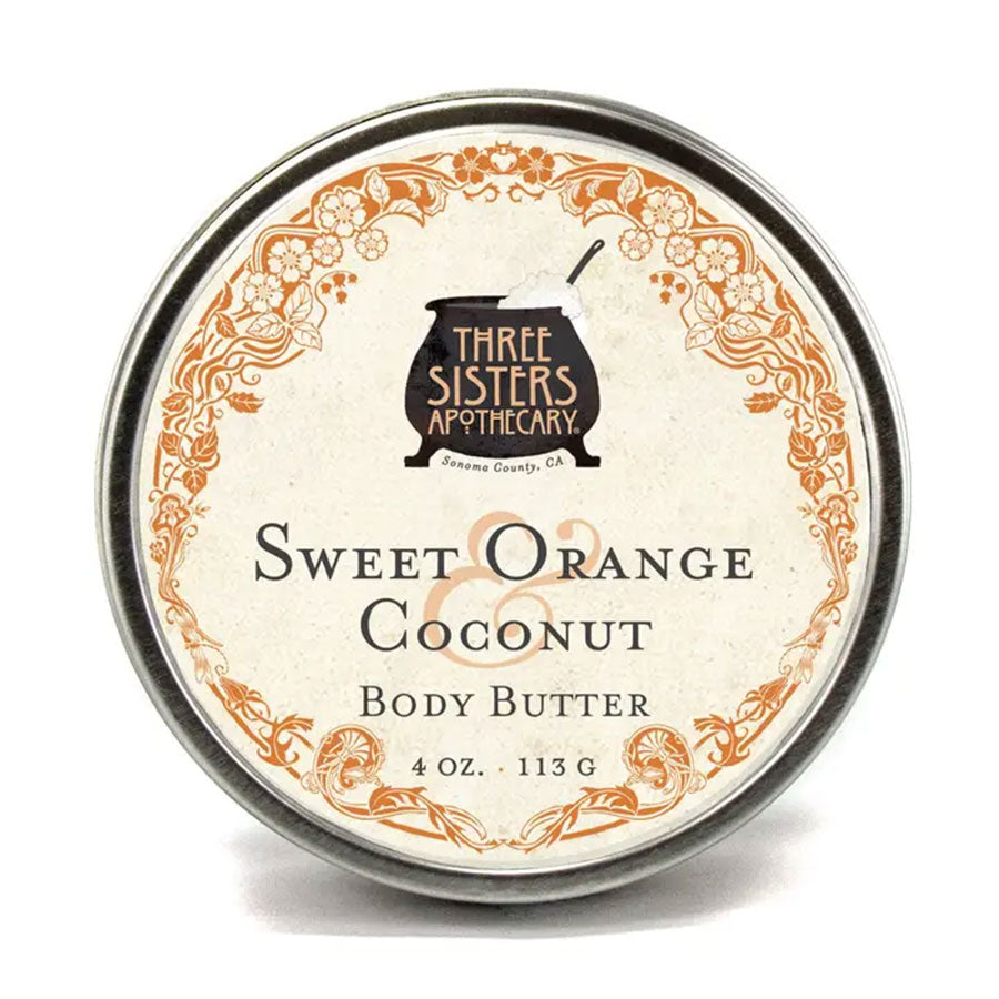 NEW // Three Sisters Apothecary Body Butter - Sweet Orange & Coconut 4 oz.