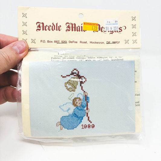 1989 Angel Cross Stitch Kit by Needle Mail Designs