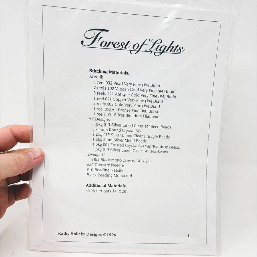 Forest of Lights Needlepoint Pattern by Kathy Holicky Designs